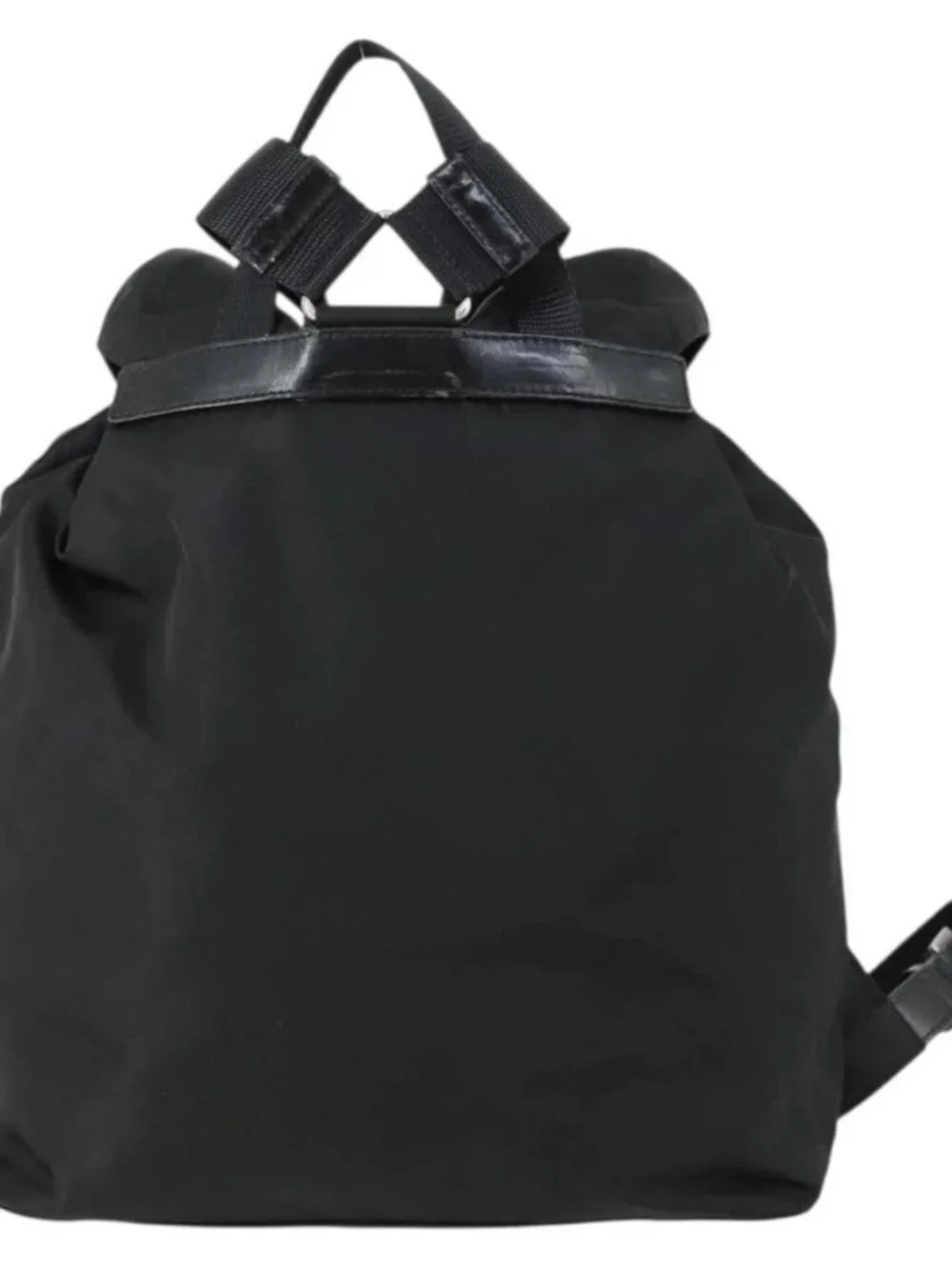 PRADA Backpack Nylon Black Silver Auth 156118 - Picture 2 of 16